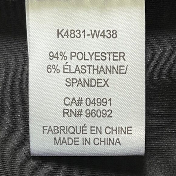 Katherine Barclay Black Bodycon Knee Length Long Ruffle Sleeves Dress Small EUC - Picture 13 of 14